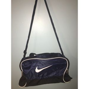 Navy blue Nike duffel bag
